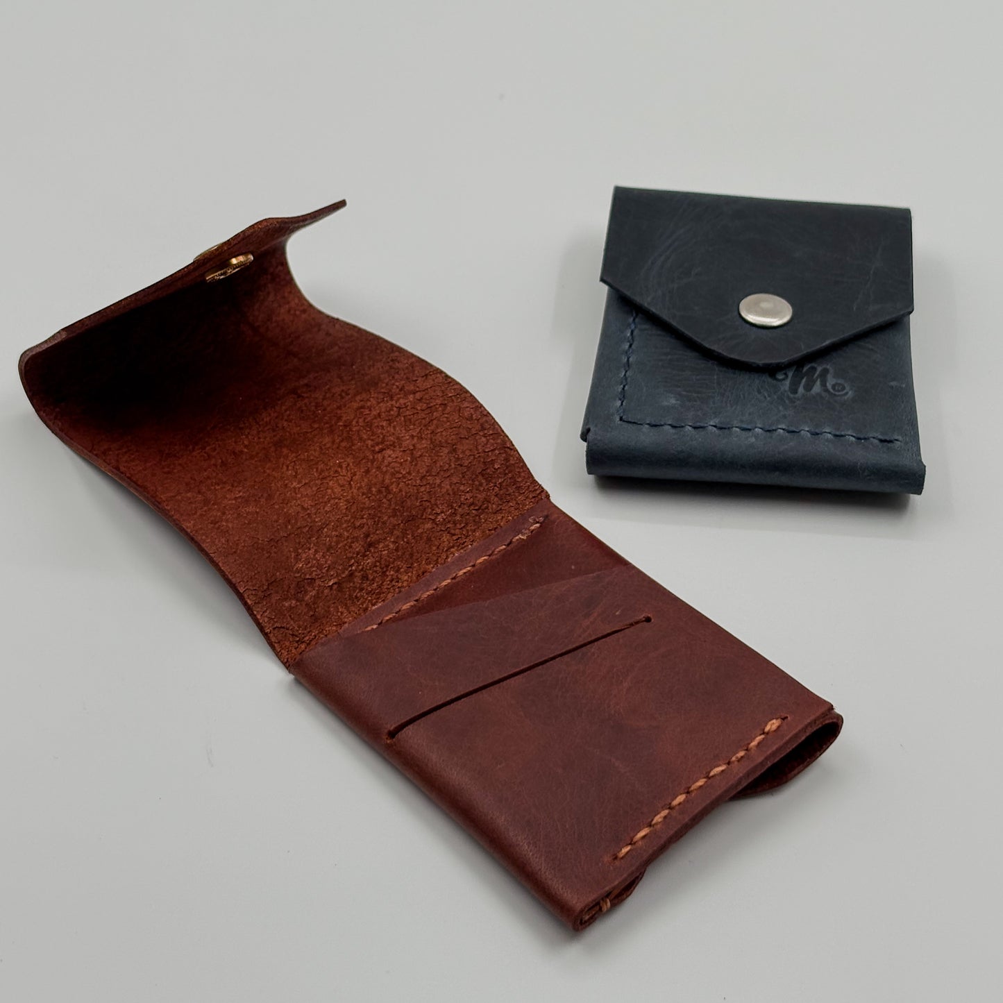 Tarjetero artesanal café