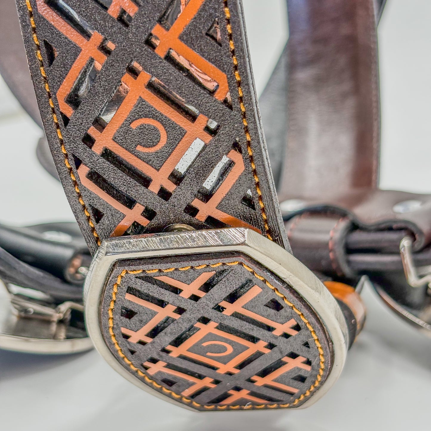 Faja Amor de Cuero Naranja