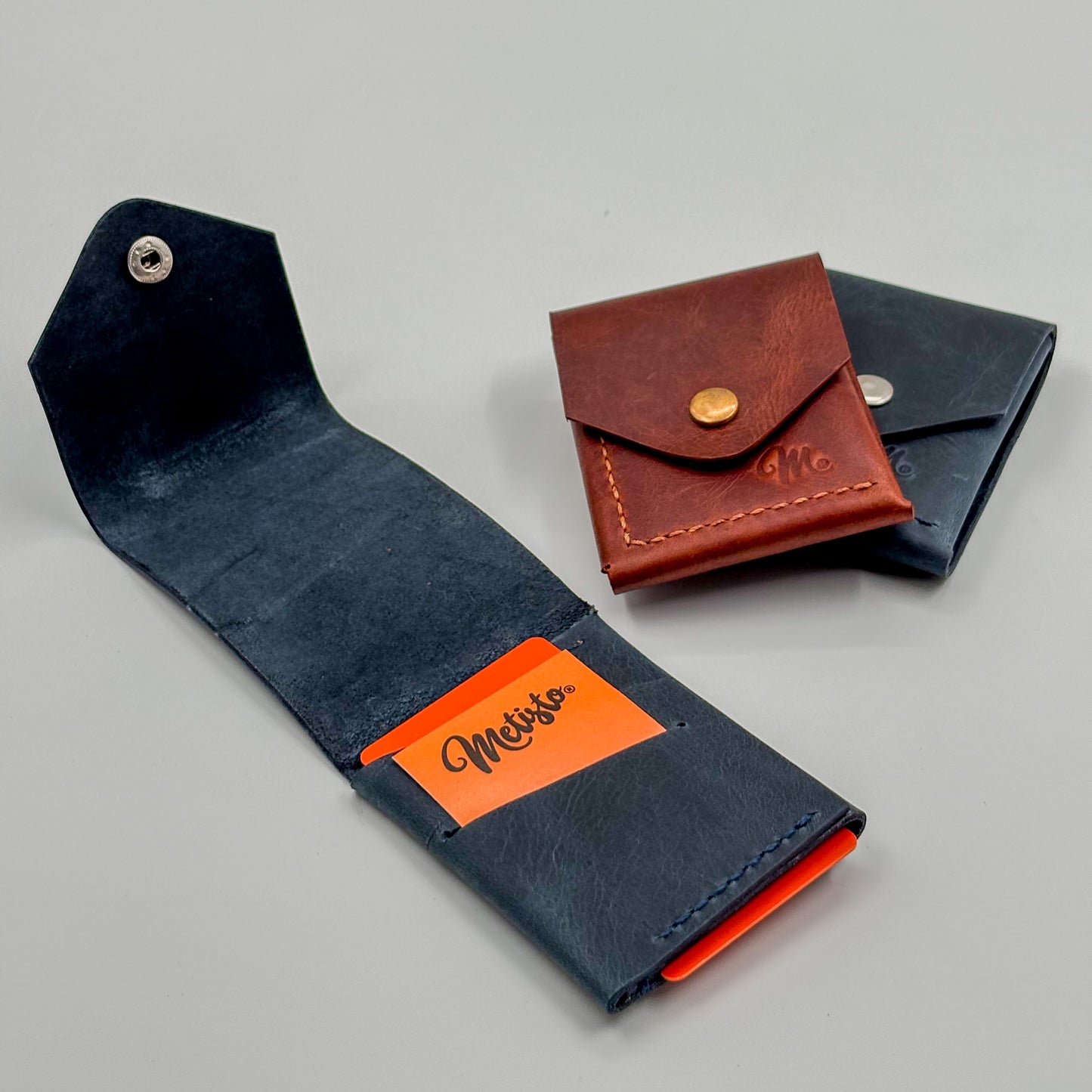 Tarjetero artesanal café