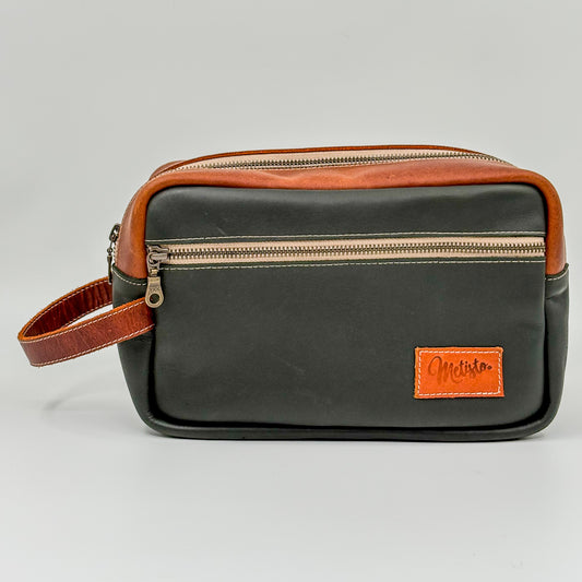 Neceser - Camel con Verde