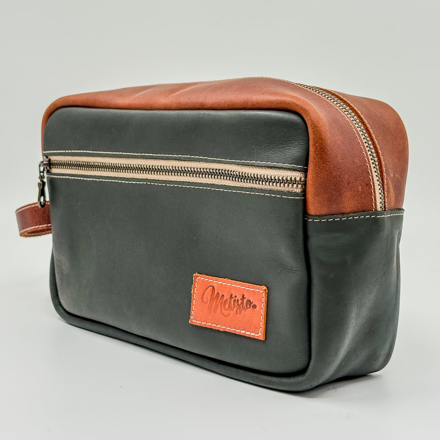 Neceser - Camel con Verde