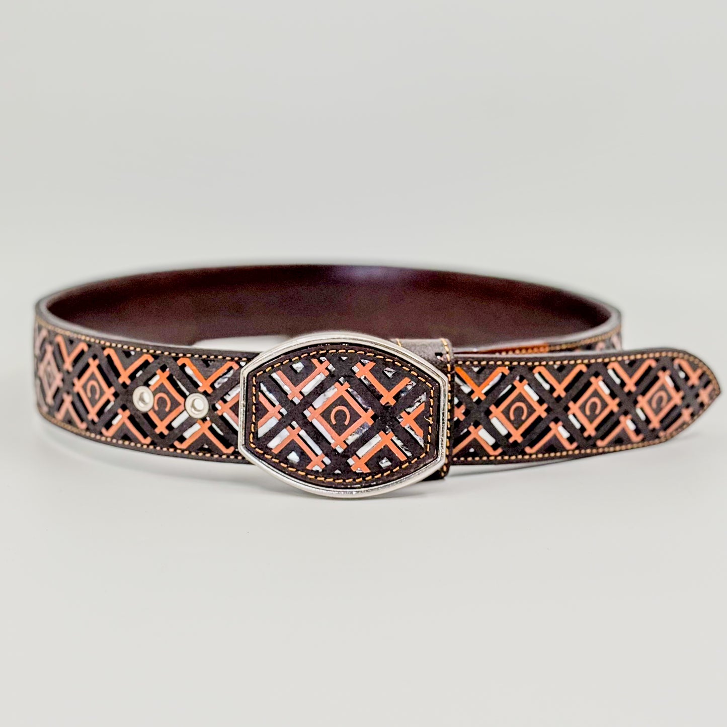 Faja Amor de Cuero Naranja