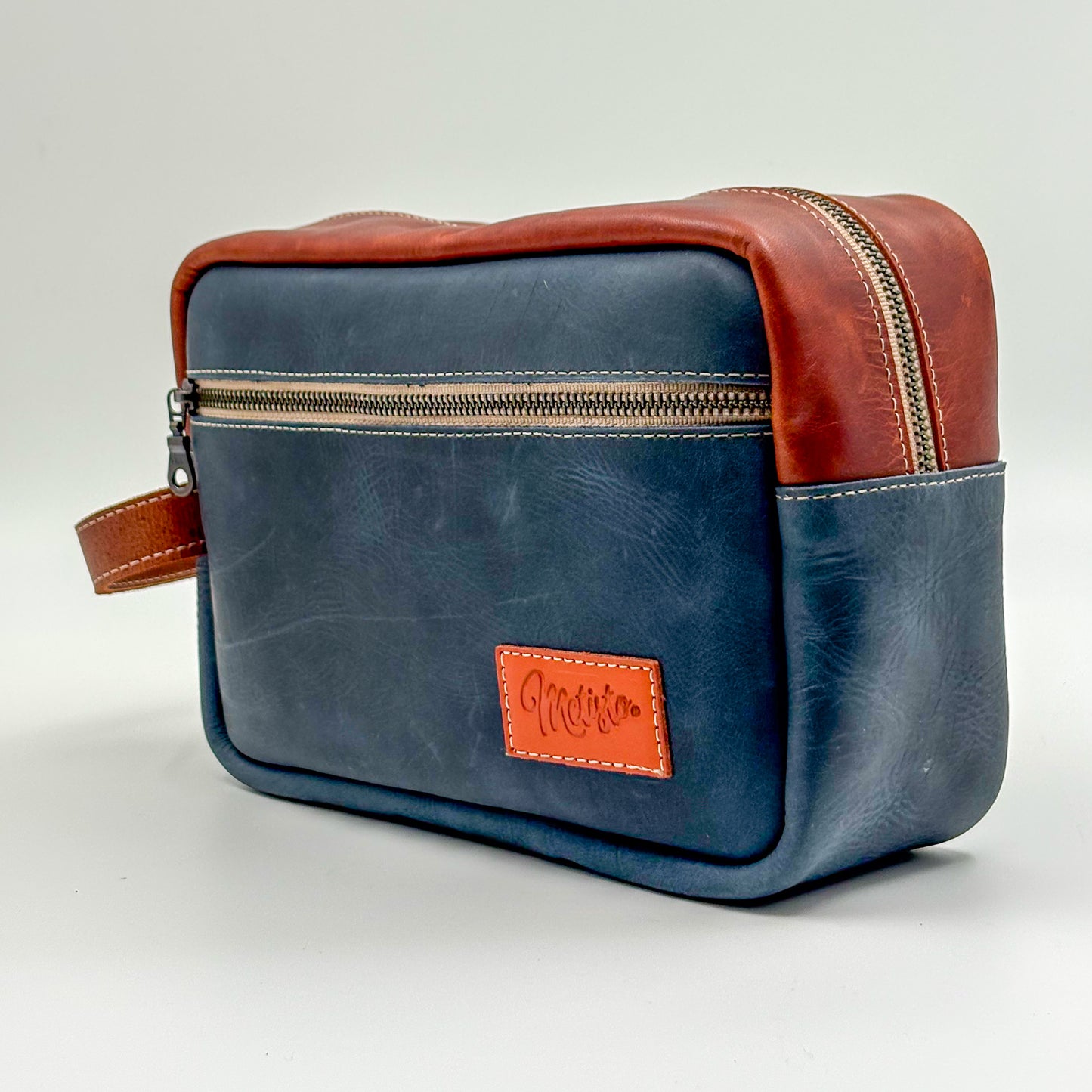 Neceser - Camel con Azul