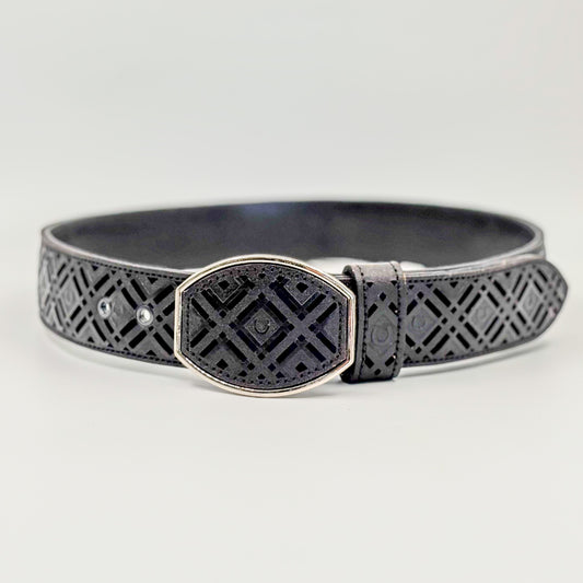 Faja Amor de Cuero Negro